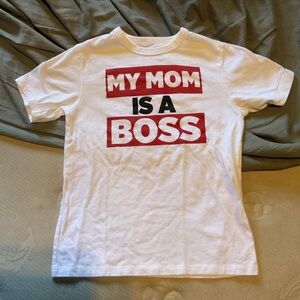 Kids Graphic Tee “My Mom is a Boss Size 5/6